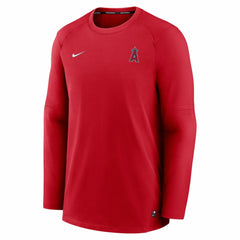 Los Angeles Angels Authentic Collection Logo Performance Long Sleeve T-Shirt Red