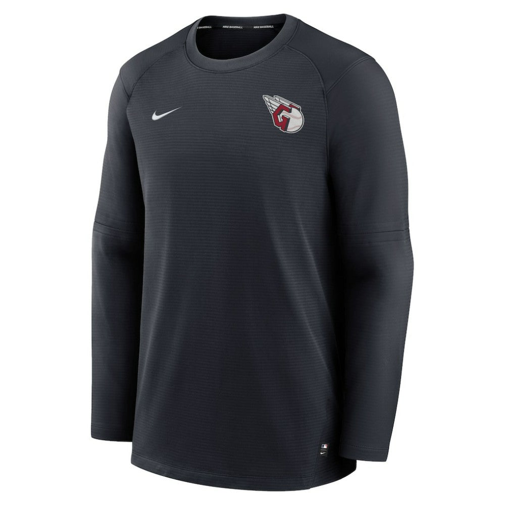 Cleveland Guardians Authentic Collection Logo Performance Long Sleeve T-Shirt Navy