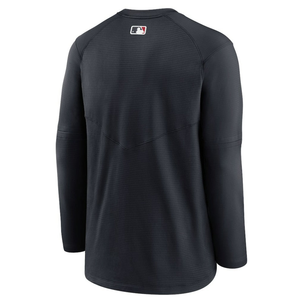 Cleveland Guardians Authentic Collection Logo Performance Long Sleeve T-Shirt Navy
