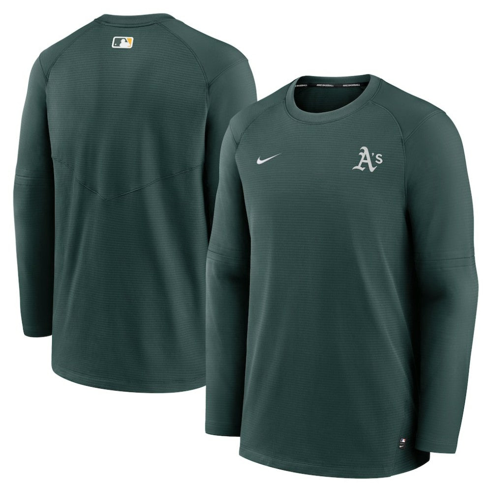 Athletics Authentic Collection Logo Performance Long Sleeve T-Shirt Green