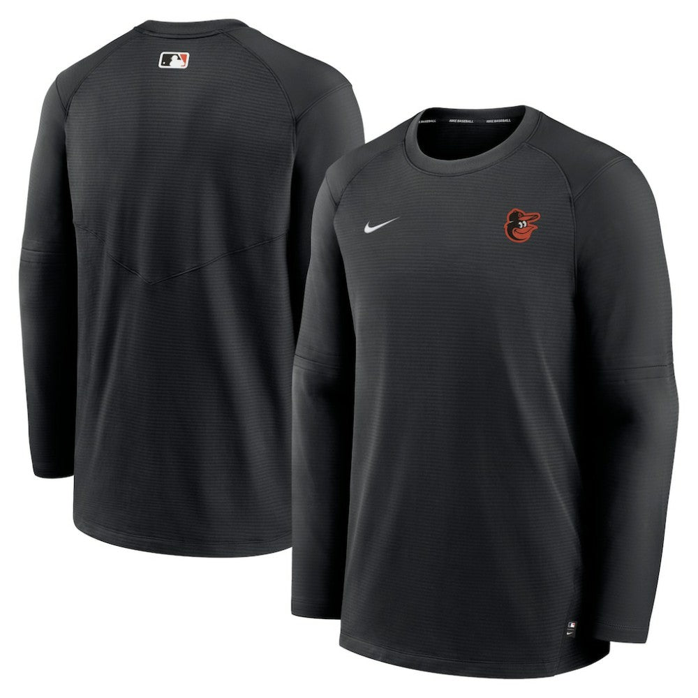 Baltimore Orioles Authentic Collection Logo Performance Long Sleeve T-Shirt Black