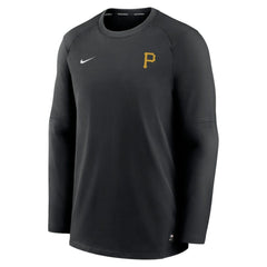 Pittsburgh Pirates Authentic Collection Logo Performance Long Sleeve T-Shirt Black