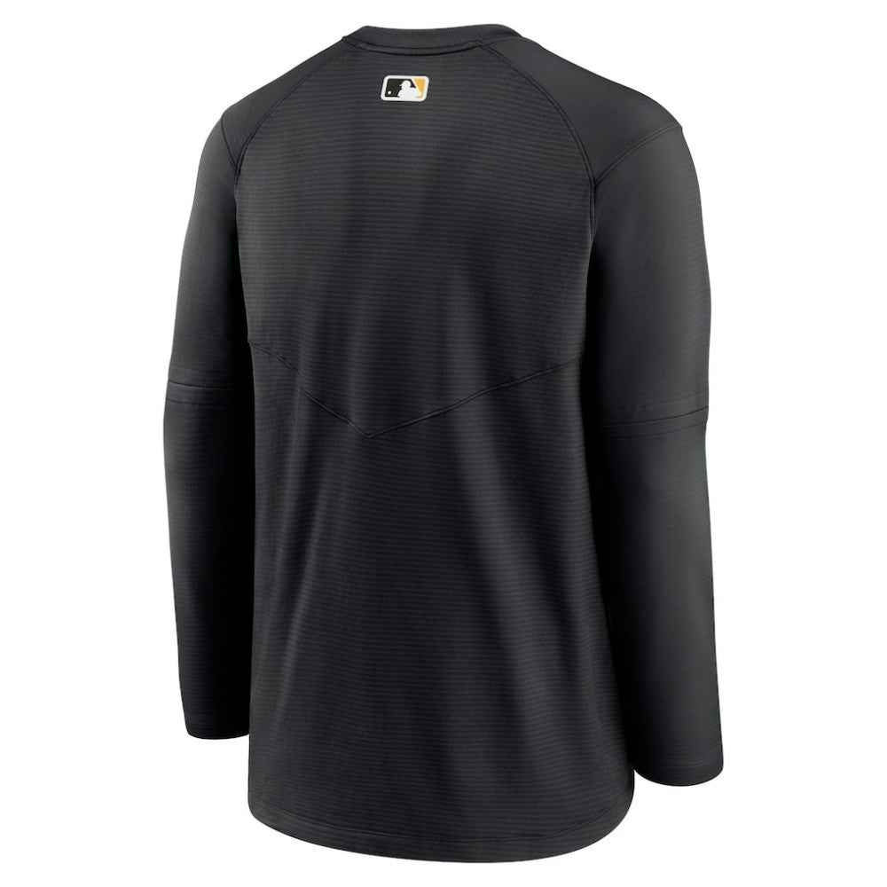 Pittsburgh Pirates Authentic Collection Logo Performance Long Sleeve T-Shirt Black