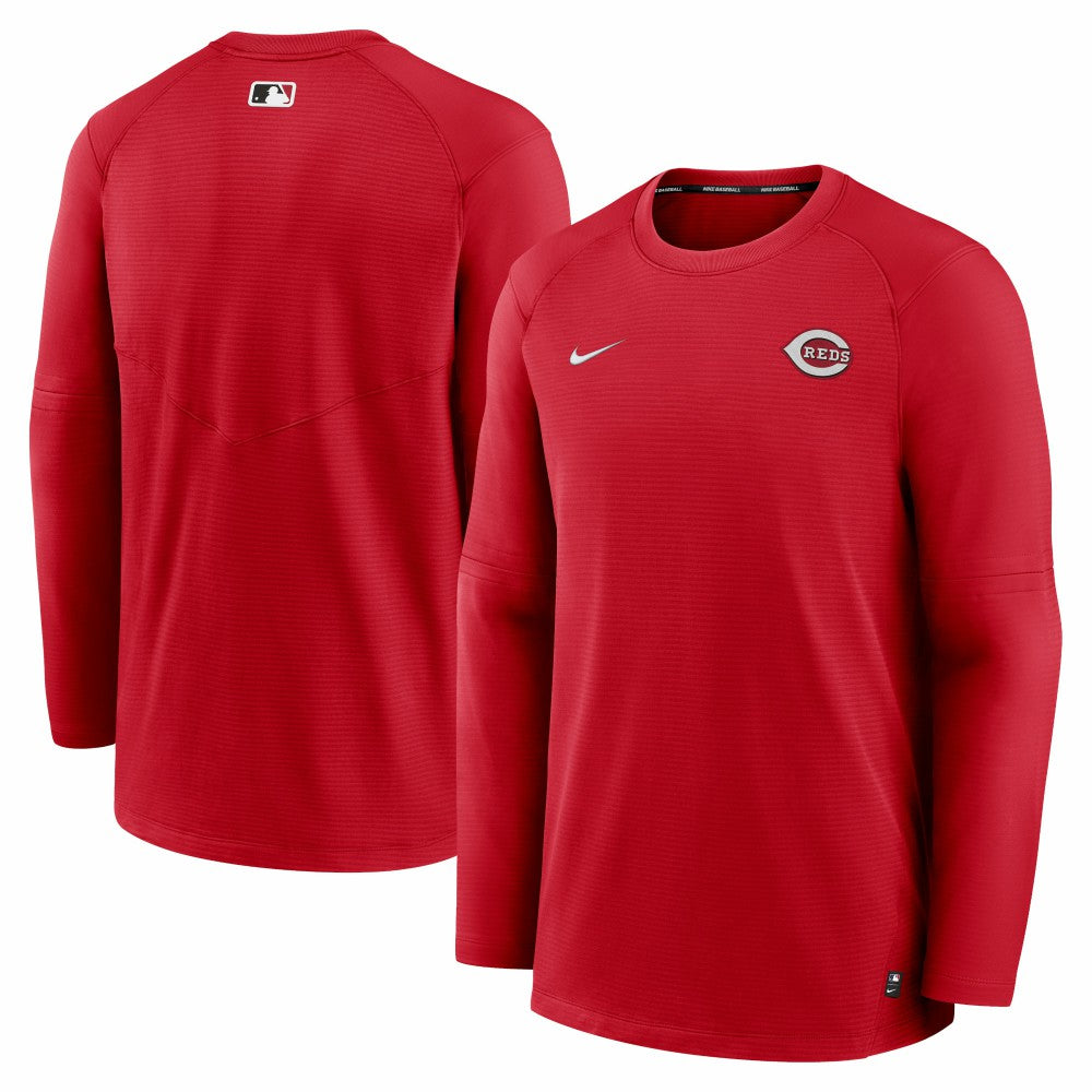 Cincinnati Reds Authentic Collection Logo Performance Long Sleeve T-Shirt Red