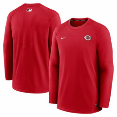 Cincinnati Reds Authentic Collection Logo Performance Long Sleeve T-Shirt Red