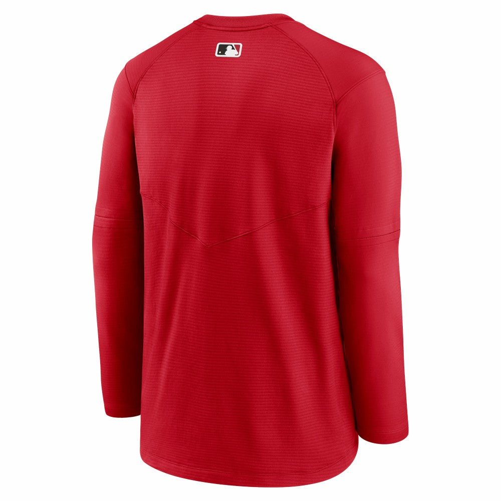 Cincinnati Reds Authentic Collection Logo Performance Long Sleeve T-Shirt Red