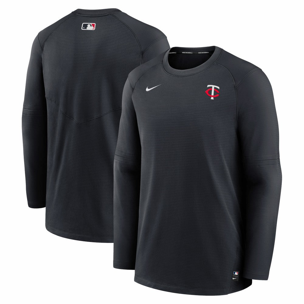 Minnesota Twins Authentic Collection Logo Performance Long Sleeve T-Shirt Navy