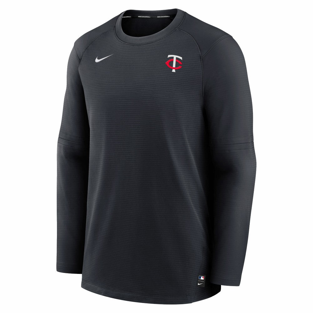 Minnesota Twins Authentic Collection Logo Performance Long Sleeve T-Shirt Navy