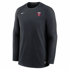 Minnesota Twins Authentic Collection Logo Performance Long Sleeve T-Shirt Navy