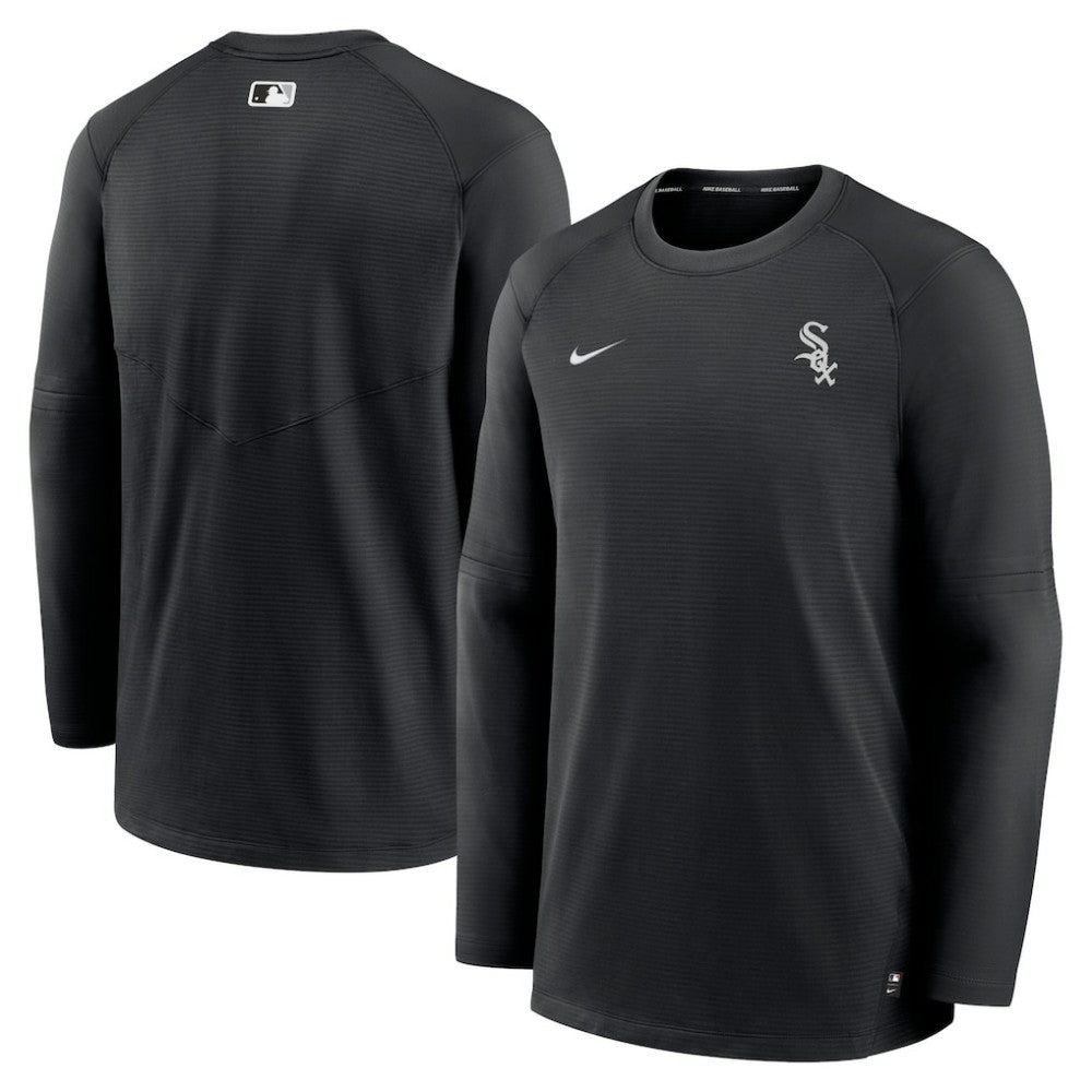 Chicago White Sox Authentic Collection Logo Performance Long Sleeve T-Shirt Black