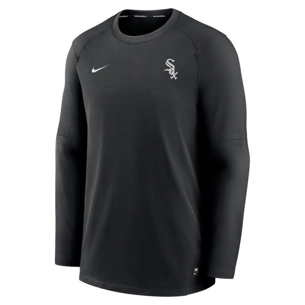 Chicago White Sox Authentic Collection Logo Performance Long Sleeve T-Shirt Black