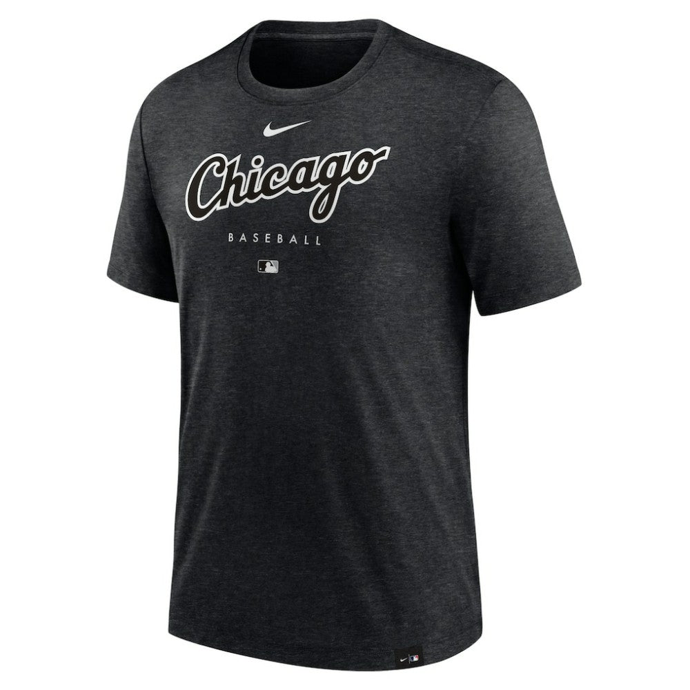Chicago White Sox Authentic Collection Early Work Tri-Blend Performance T-Shirt Heather Black