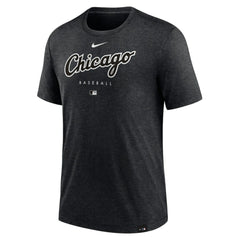 Chicago White Sox Authentic Collection Early Work Tri-Blend Performance T-Shirt Heather Black
