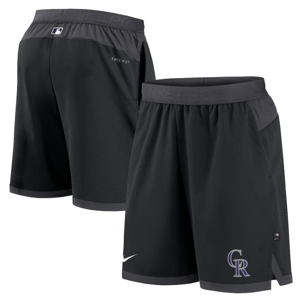 Colorado Rockies Authentic Collection Flex Vent Performance Shorts Black