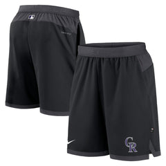 Colorado Rockies Authentic Collection Flex Vent Performance Shorts Black