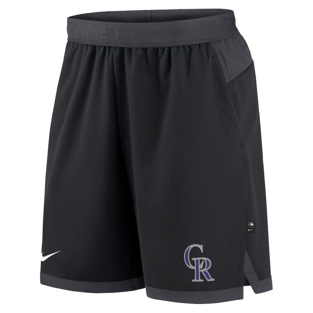 Colorado Rockies Authentic Collection Flex Vent Performance Shorts Black