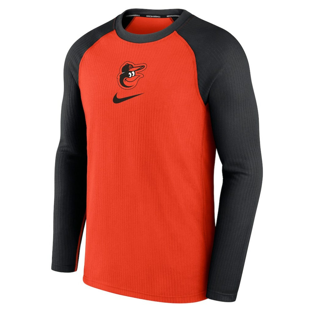 Baltimore Orioles Authentic Collection Game Raglan Performance Long Sleeve T-Shirt Orange