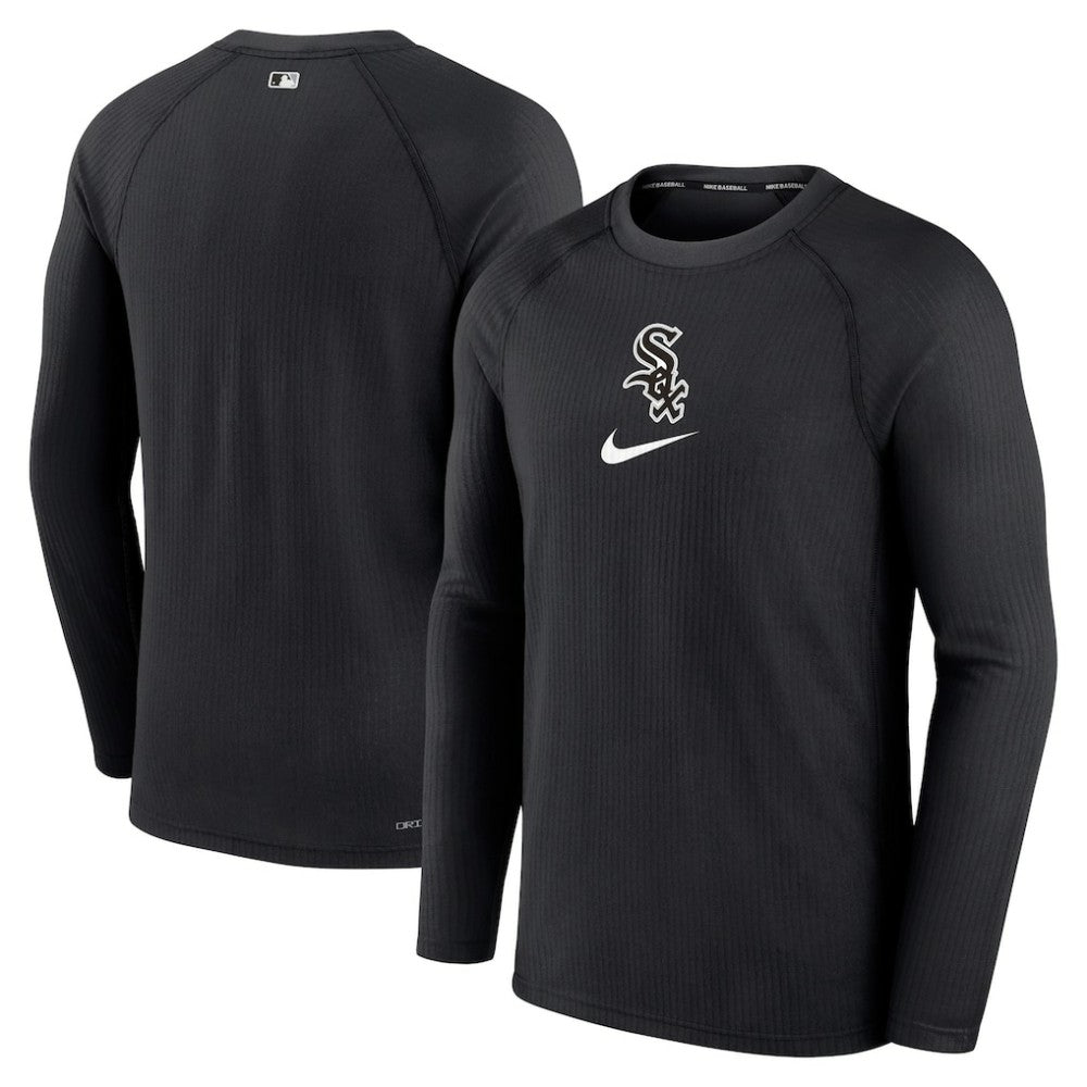 Chicago White Sox Authentic Collection Game Raglan Performance Long Sleeve T-Shirt Black