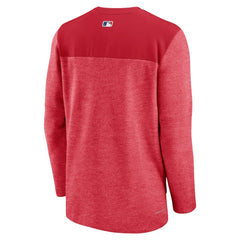 Los Angeles Angels Authentic Collection Game Time Performance Half-Zip Top Red