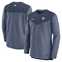 Tampa Bay Rays Authentic Collection Game Time Performance Half-Zip Top Navy
