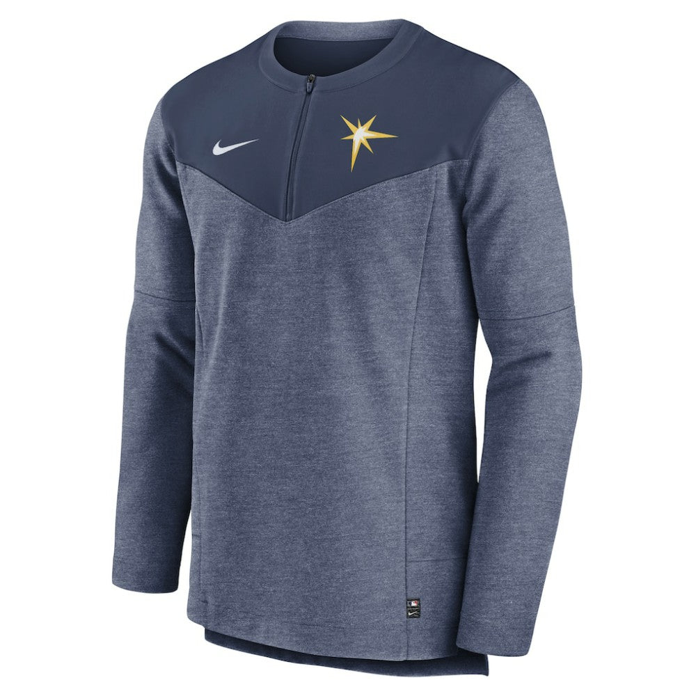 Tampa Bay Rays Authentic Collection Game Time Performance Half-Zip Top Navy