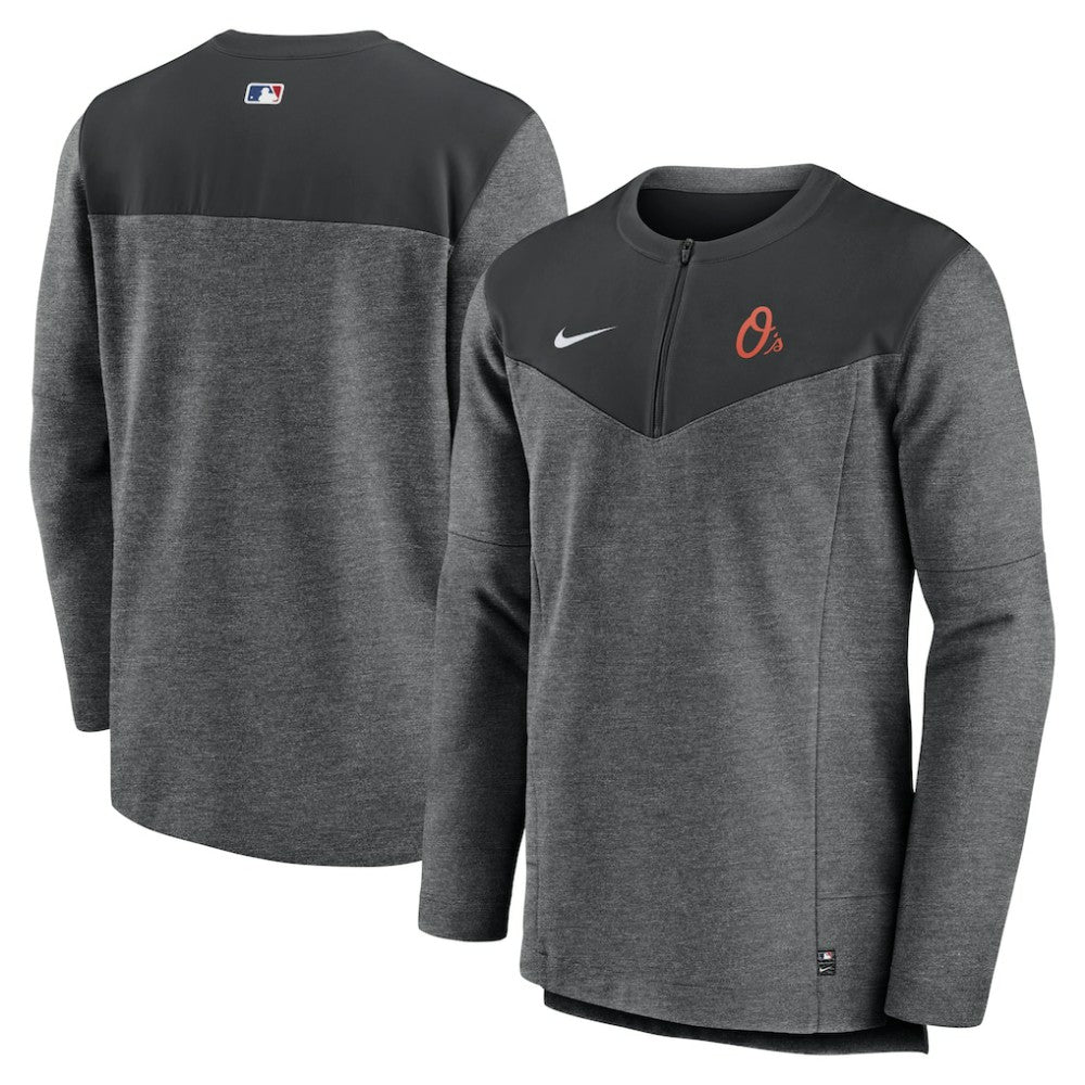 Baltimore Orioles Authentic Collection Game Time Performance Half-Zip Top Black