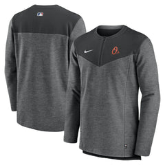 Baltimore Orioles Authentic Collection Game Time Performance Half-Zip Top Black