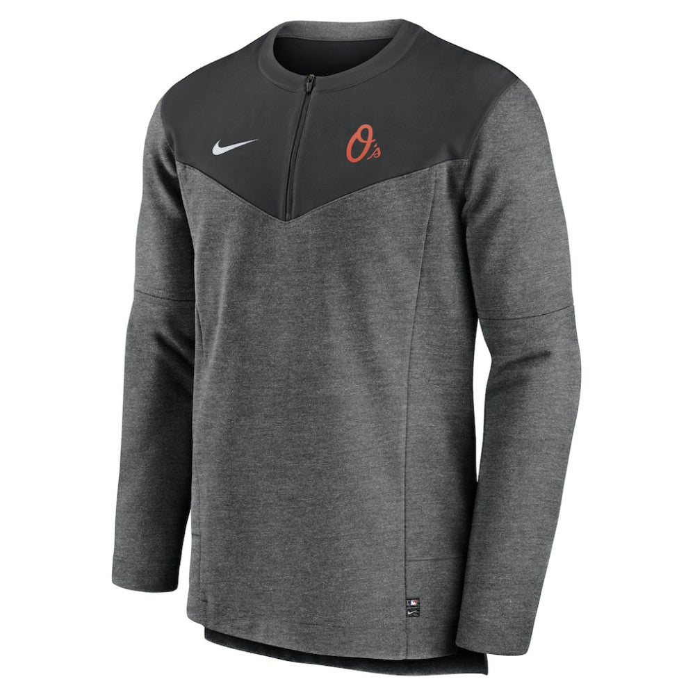 Baltimore Orioles Authentic Collection Game Time Performance Half-Zip Top Black