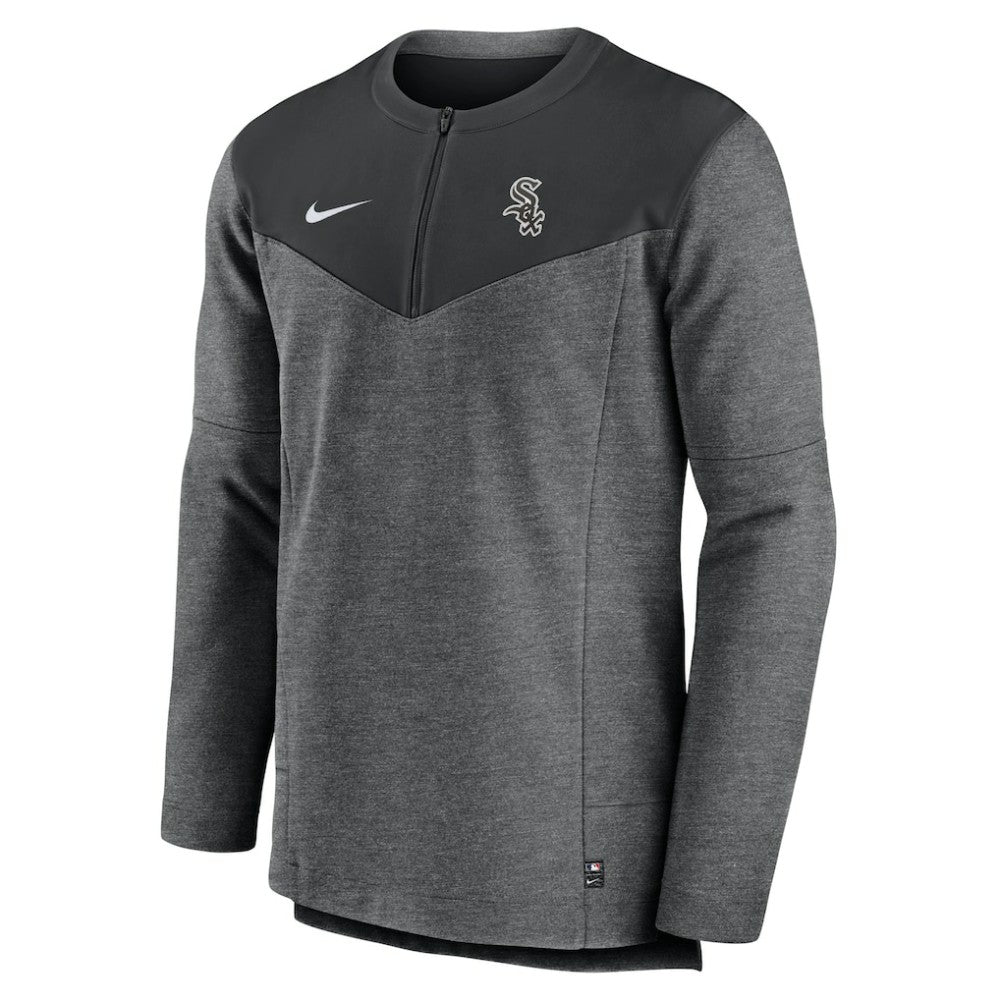 Chicago White Sox Authentic Collection Game Time Performance Half-Zip Top Black