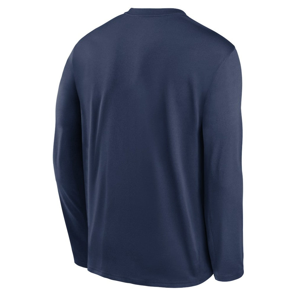 Tampa Bay Rays Authentic Collection Team Logo Legend Performance Long Sleeve T-Shirt Navy