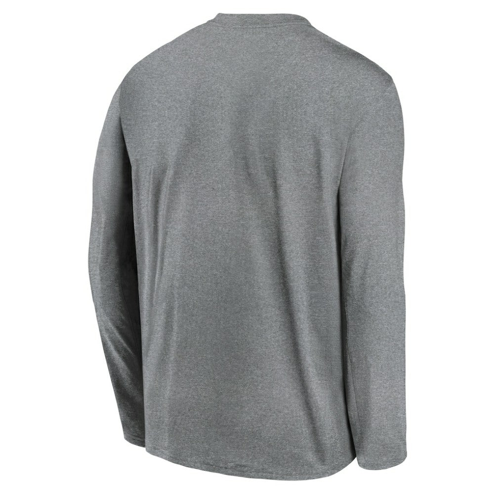 San Francisco Giants Authentic Collection Team Logo Legend Performance Long Sleeve T-Shirt Heather Gray