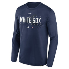 Chicago White Sox Authentic Collection Team Logo Legend Performance Long Sleeve T-Shirt Navy