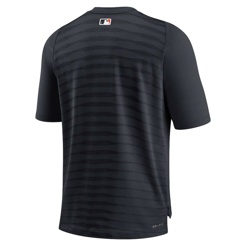 Detroit Tigers Authentic Collection Pregame Raglan Performance V-Neck T-Shirt Navy