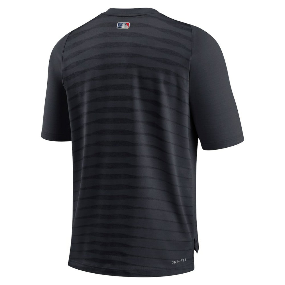 Detroit Tigers Authentic Collection Pregame Raglan Performance V-Neck T-Shirt Navy