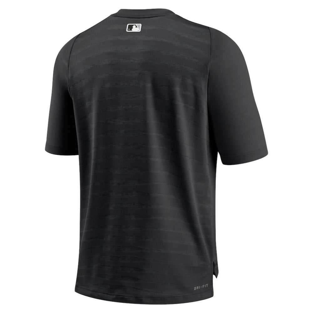 Chicago White Sox Authentic Collection Pregame Raglan Performance V-Neck T-Shirt Black