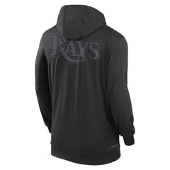 Tampa Bay Rays Authentic Collection Travel Performance Lightweight Full-Zip Hoodie Black
