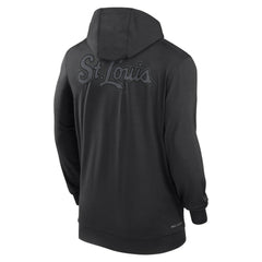 St. Louis Cardinals Authentic Collection Travel Performance Lightweight Full-Zip Hoodie Black