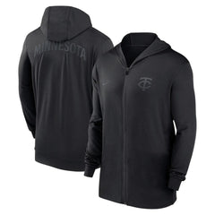 Minnesota Twins Authentic Collection Travel Performance Lightweight Full-Zip Hoodie -