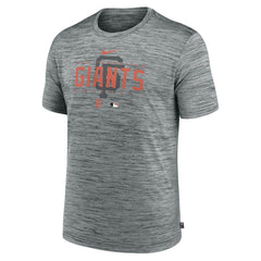 San Francisco Giants Authentic Collection Velocity Performance Practice T-Shirt Heather Gray