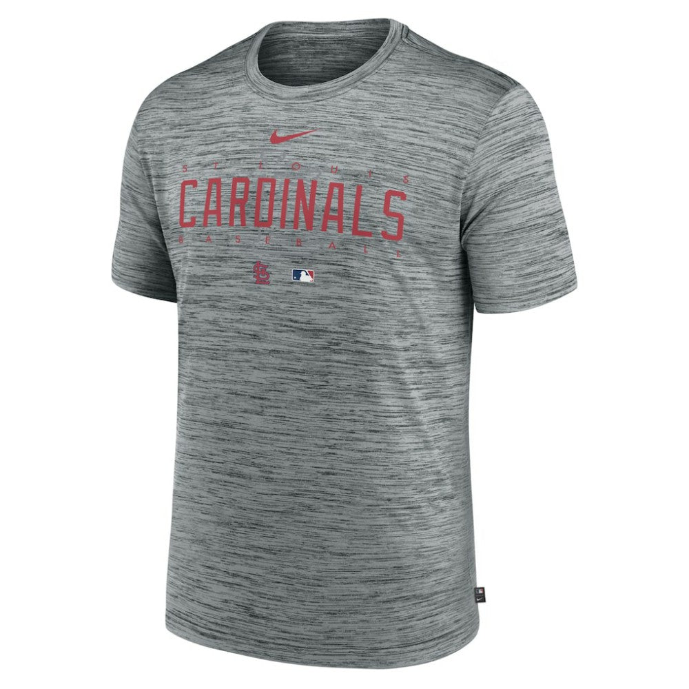 St. Louis Cardinals Authentic Collection Velocity Performance Practice T-Shirt Heather Gray