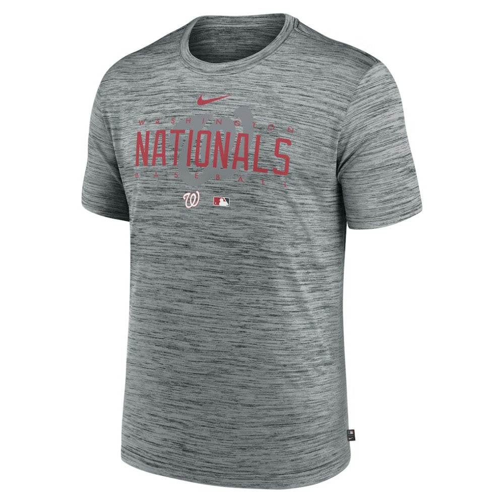 Washington Nationals Authentic Collection Velocity Performance Practice T-Shirt Heather Gray