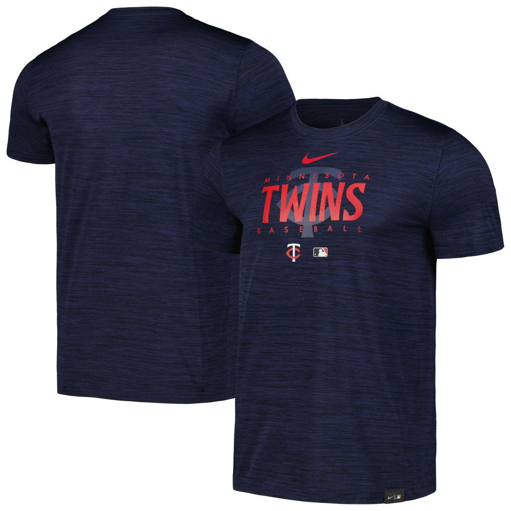 Minnesota Twins Authentic Collection Velocity Performance Practice T-Shirt Navy