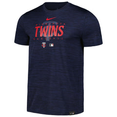 Minnesota Twins Authentic Collection Velocity Performance Practice T-Shirt Navy