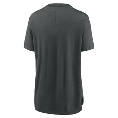 St. Louis Cardinals Women's Authentic Collection Early Work Tri-Blend T-Shirt Heather Charcoal