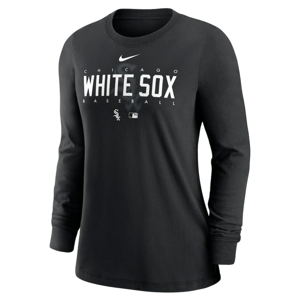 Chicago White Sox Women's Authentic Collection Legend Performance Long Sleeve T-Shirt Black