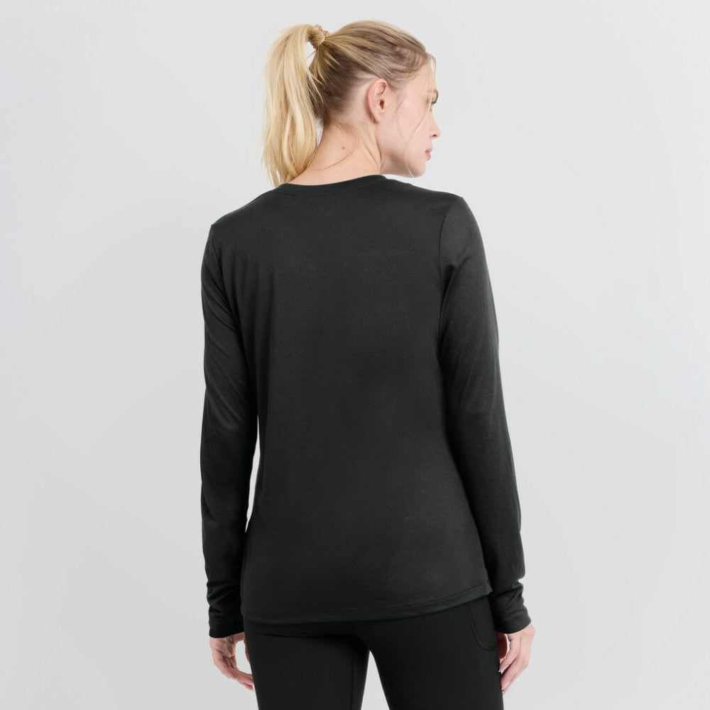 Chicago White Sox Women's Authentic Collection Legend Performance Long Sleeve T-Shirt Black