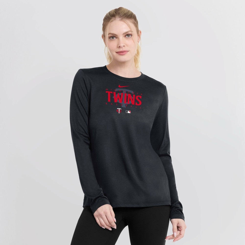 Minnesota Twins Women's Authentic Collection Legend Performance Long Sleeve T-Shirt -