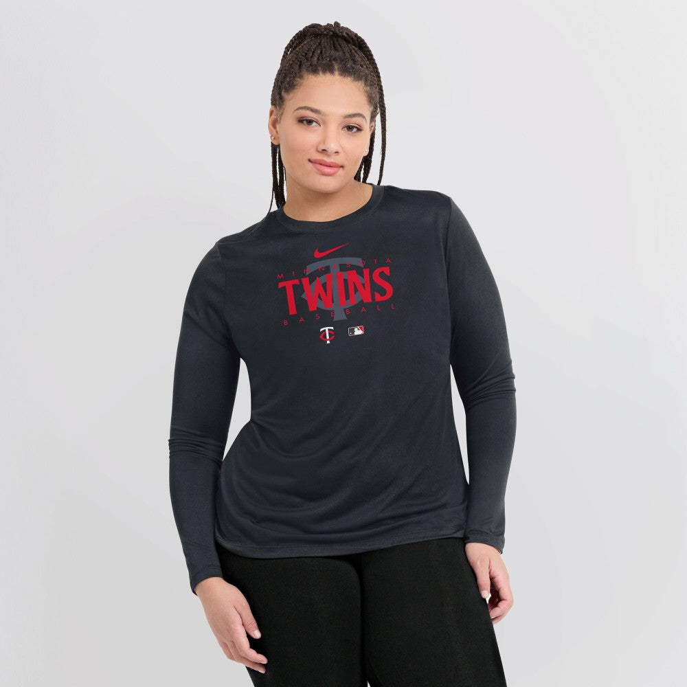 Minnesota Twins Women's Authentic Collection Legend Performance Long Sleeve T-Shirt -