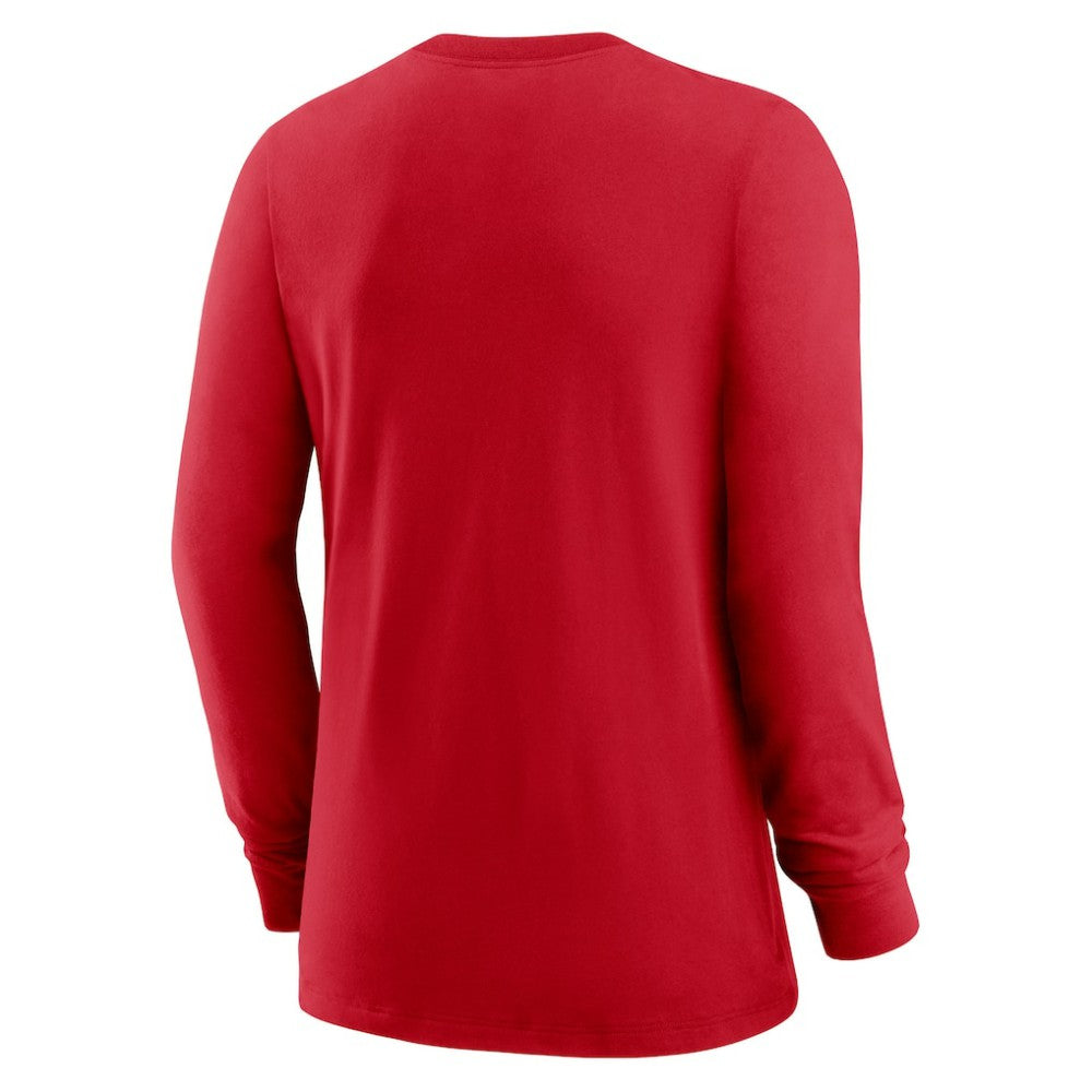 Washington Nationals Women's Authentic Collection Legend Performance Long Sleeve T-Shirt Red