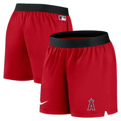 Los Angeles Angels Women's Authentic Collection Team Performance Shorts Red